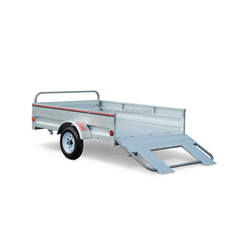 Aluminum Car Trailer with Steel Box Finish Plate Galvanized Wheel