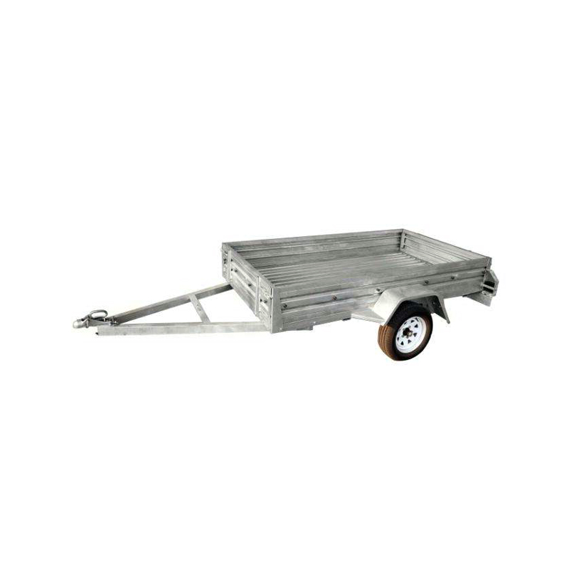 Aluminum Car Trailer with Steel Box Finish Plate Galvanized Wheel
