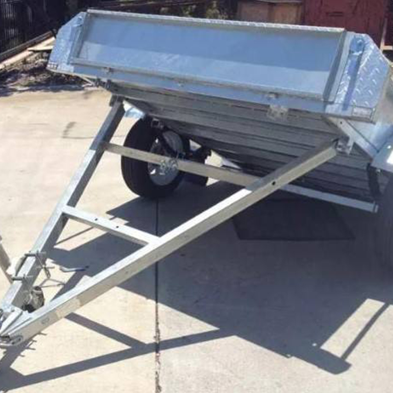 Aluminum Car Trailer with Steel Box Finish Plate Galvanized Wheel