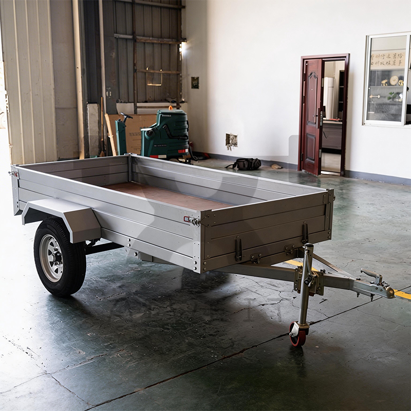 Single Axle Metal Pull Behind Car Trailer