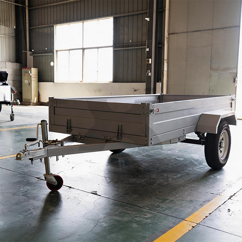Single Axle Metal Pull Behind Car Trailer