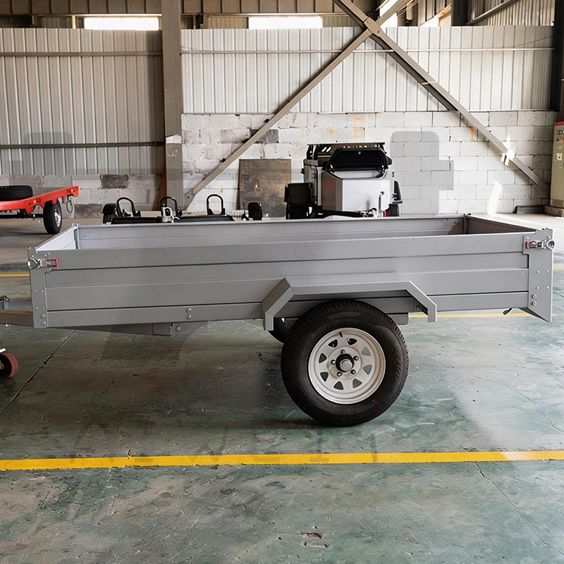 Single Axle Metal Pull Behind Car Trailer