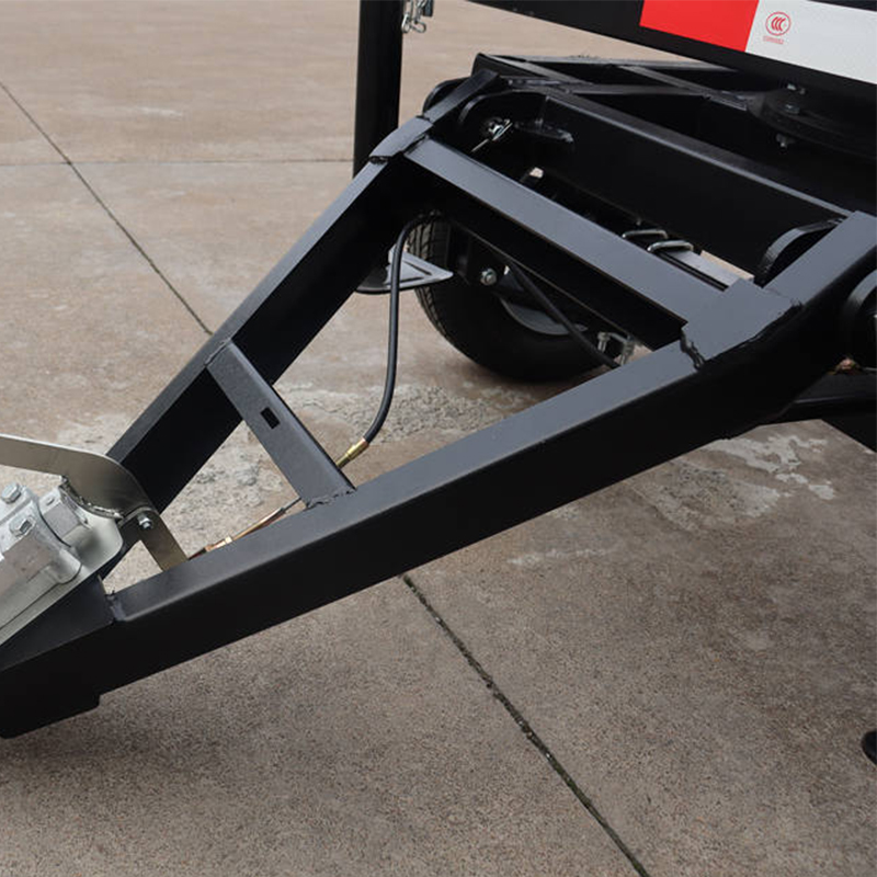 Galvanished Powder Coated Double Axle Car Trailer