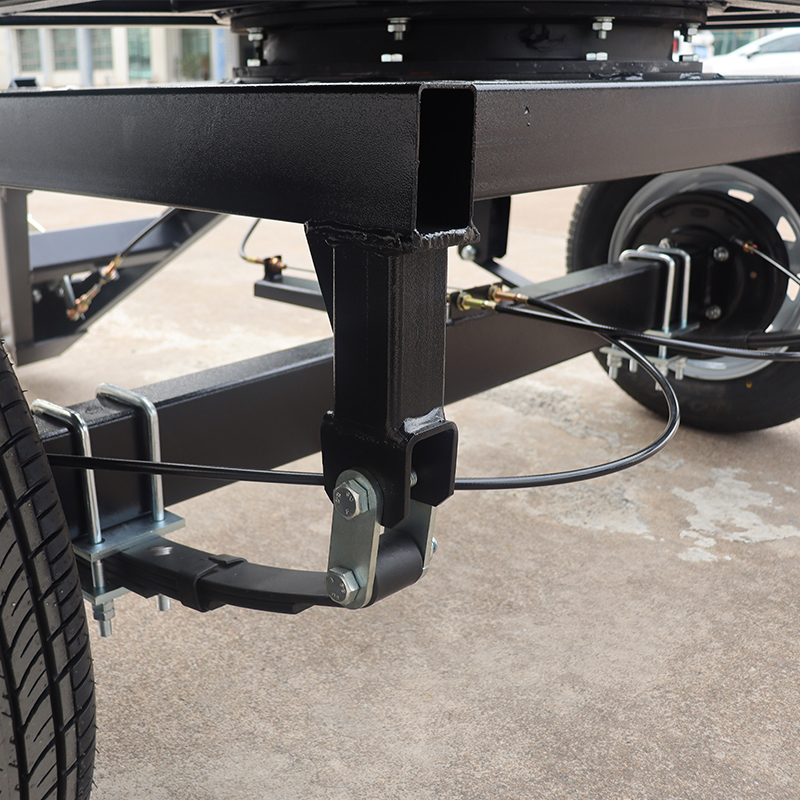 Galvanished Powder Coated Double Axle Car Trailer
