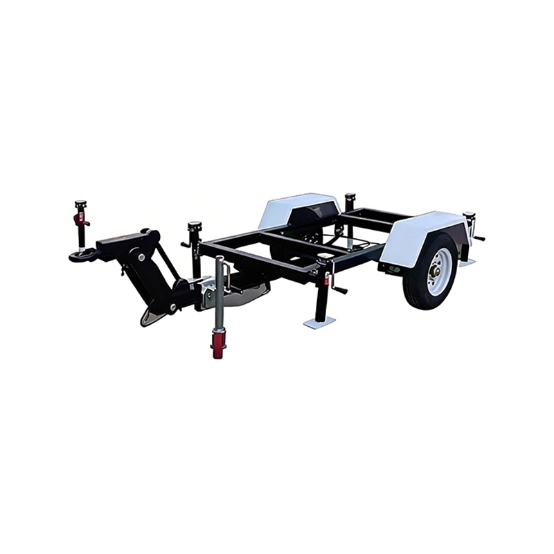 Heavy-Duty Steel Flatbed Two-Wheel Car Trailer