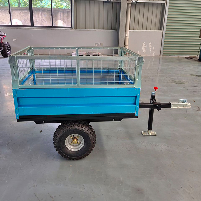 2001-3000 kg Blue Single Steel Cage Car Trailers Trailer