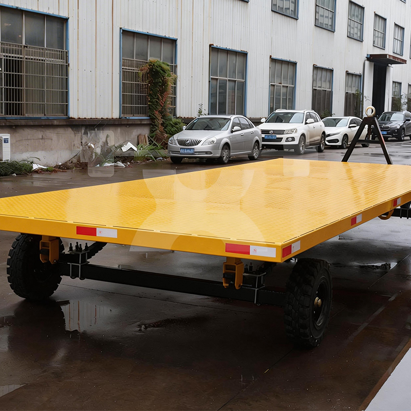 Heavy Duty Double Axle Semi Trailer Flatbed Truck Trailer