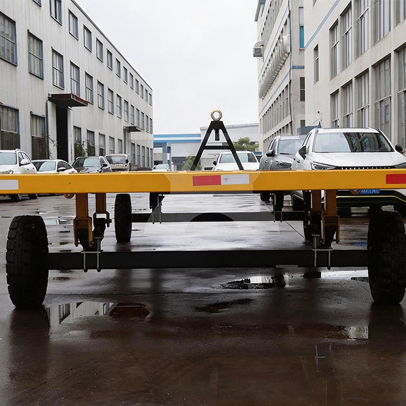 Heavy Duty Double Axle Semi Trailer Flatbed Truck Trailer