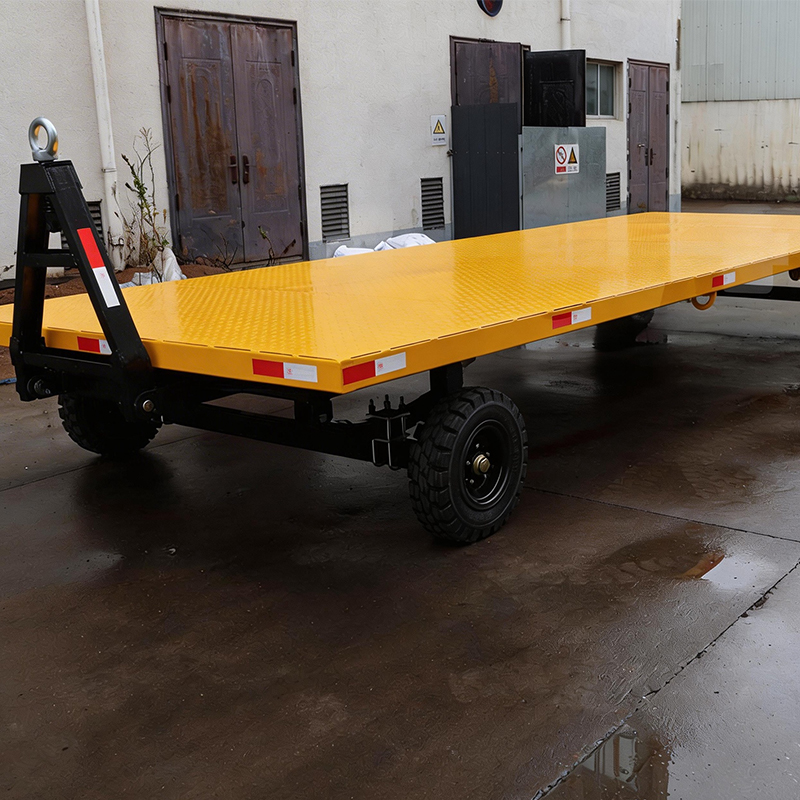 Heavy Duty Double Axle Semi Trailer Flatbed Truck Trailer