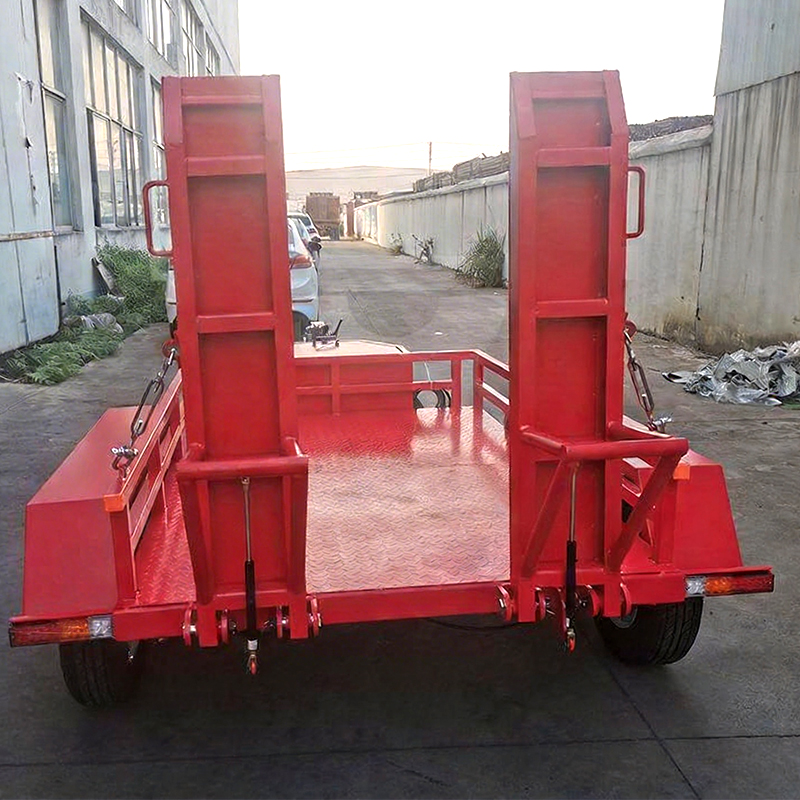Double Axle Small Excavator Car Dolly Trailer