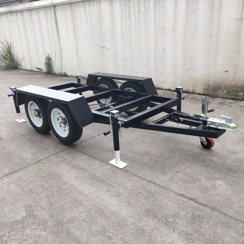 Galvanized Mini Excavator Trailer for Construction & Landscaping Equipment