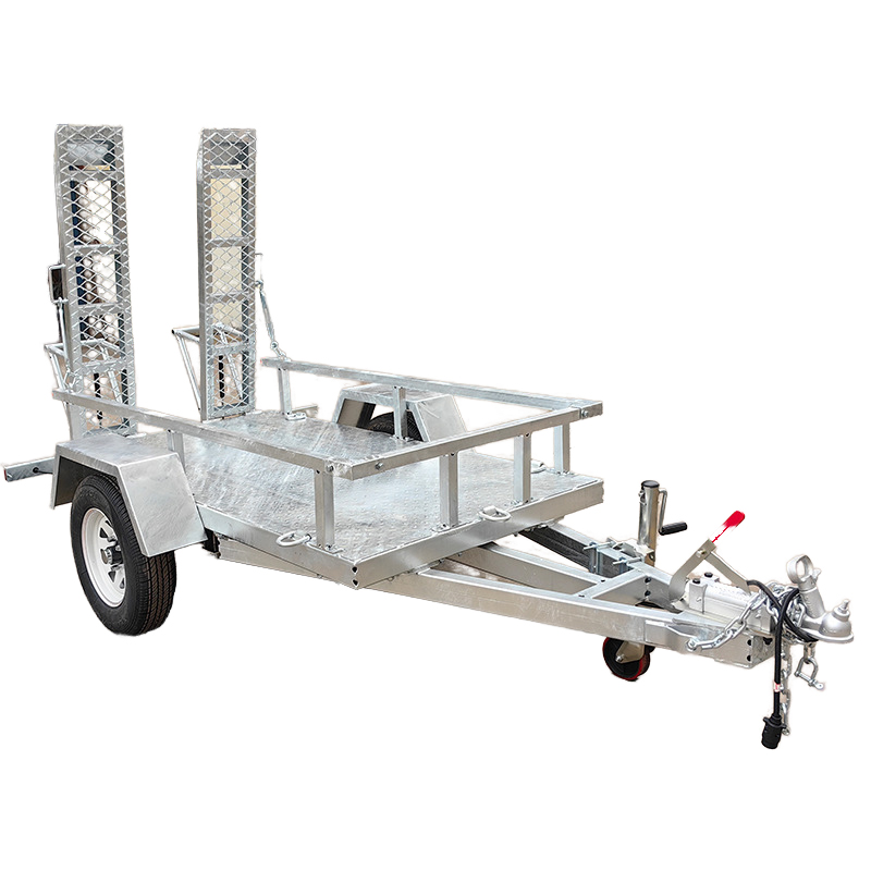 Small Excavator and ATV Off-Road Vehicle Transport Trailer