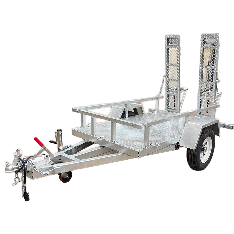 Small Excavator and ATV Off-Road Vehicle Transport Trailer