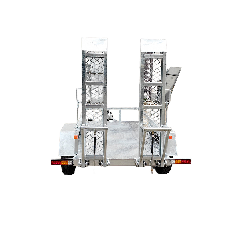 Small Excavator and ATV Off-Road Vehicle Transport Trailer