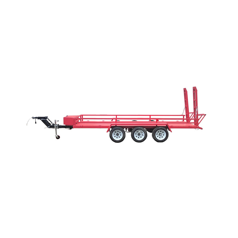 6 Wheel Mechanical Brake Mini Excavator Trailer