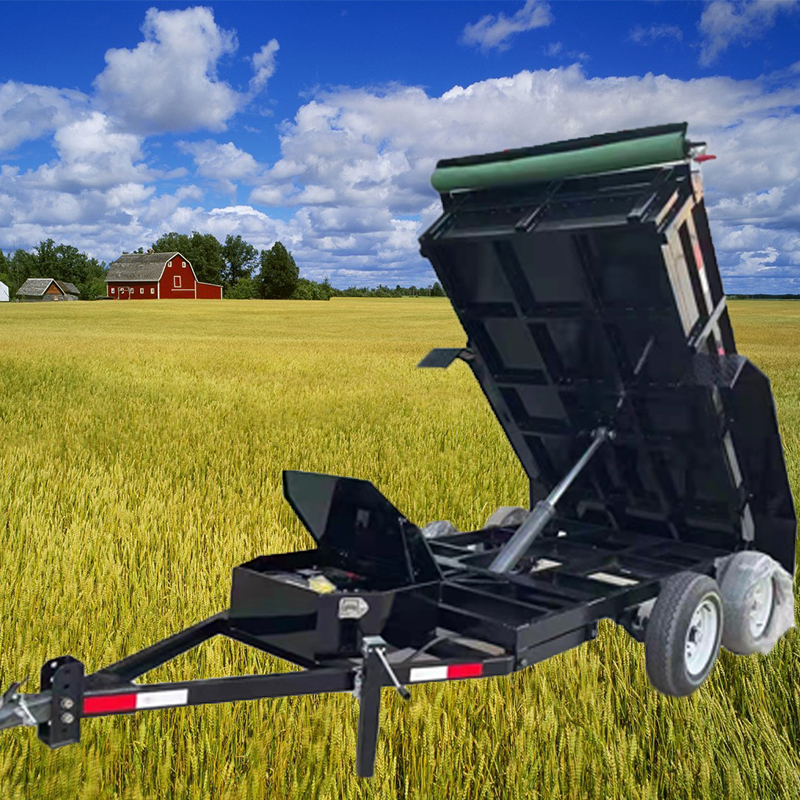Hydraulic Tipping Farm Dump Trailer for Agricultural Tractors