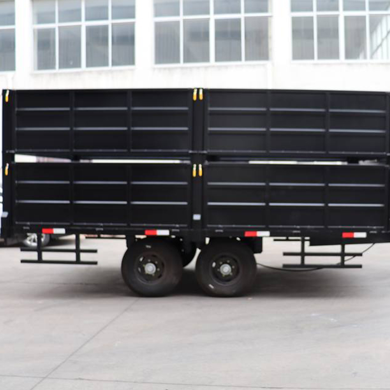 Farm Tractor Dump Double Axle Transportation Trailer