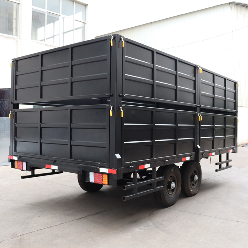 Farm Tractor Dump Double Axle Transportation Trailer