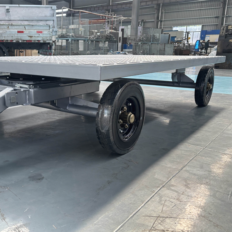 Airport Luggage Tandem 2 Axles Flatbed Trailer