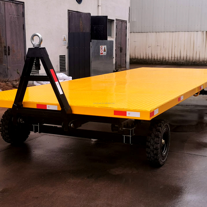 Heavy Duty Double Axle Flatbed Semi TruckTrailer