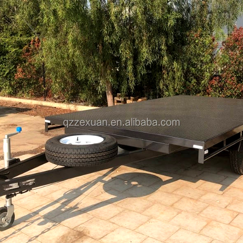 Heavy Duty Double Axle Flatbed Semi TruckTrailer