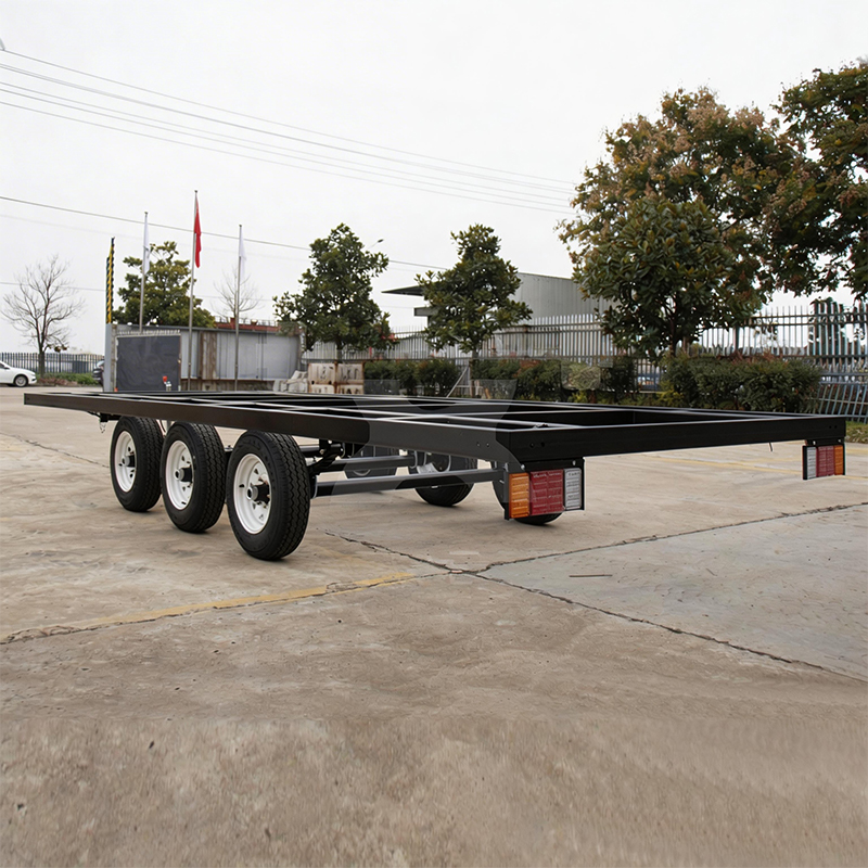 Heavy Duty Trailer for Prefabricated House with Six Wheels