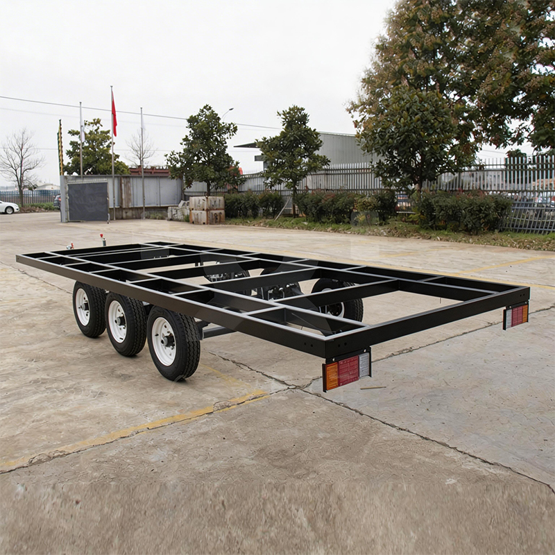 Heavy Duty Trailer for Prefabricated House with Six Wheels