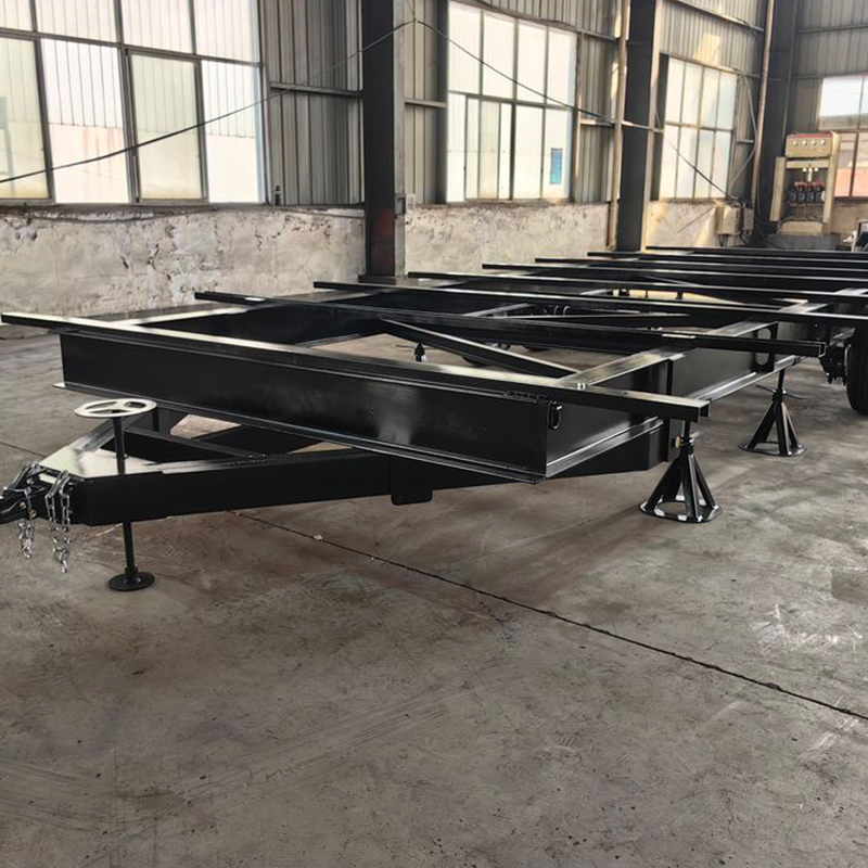 3 Axles Heavy Duty Flatbed Container Semi Trailer