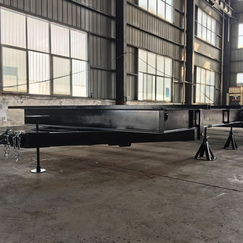 3 Axles Heavy Duty Flatbed Container Semi Trailer
