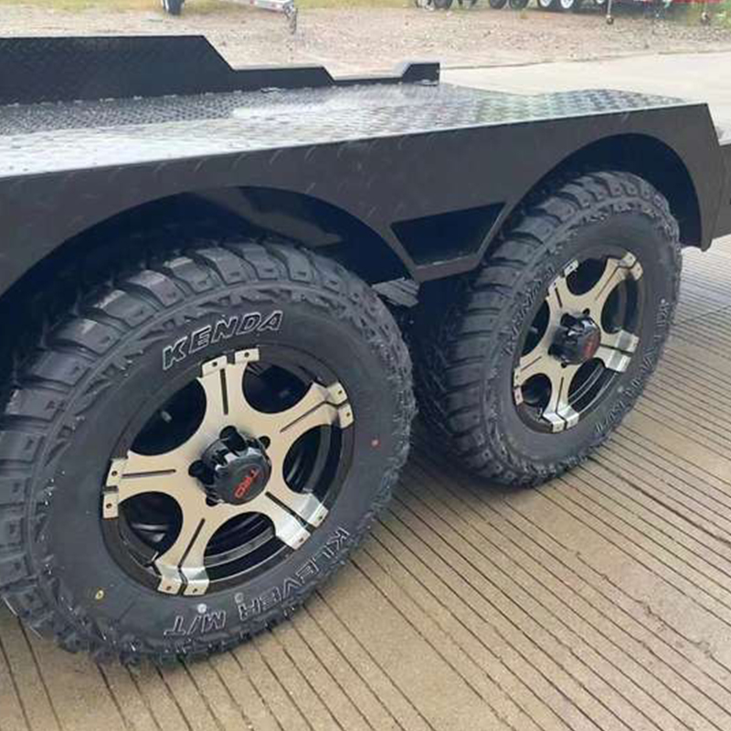 Double Axle Heavy Equipment Machinery Transport Utility Trailer