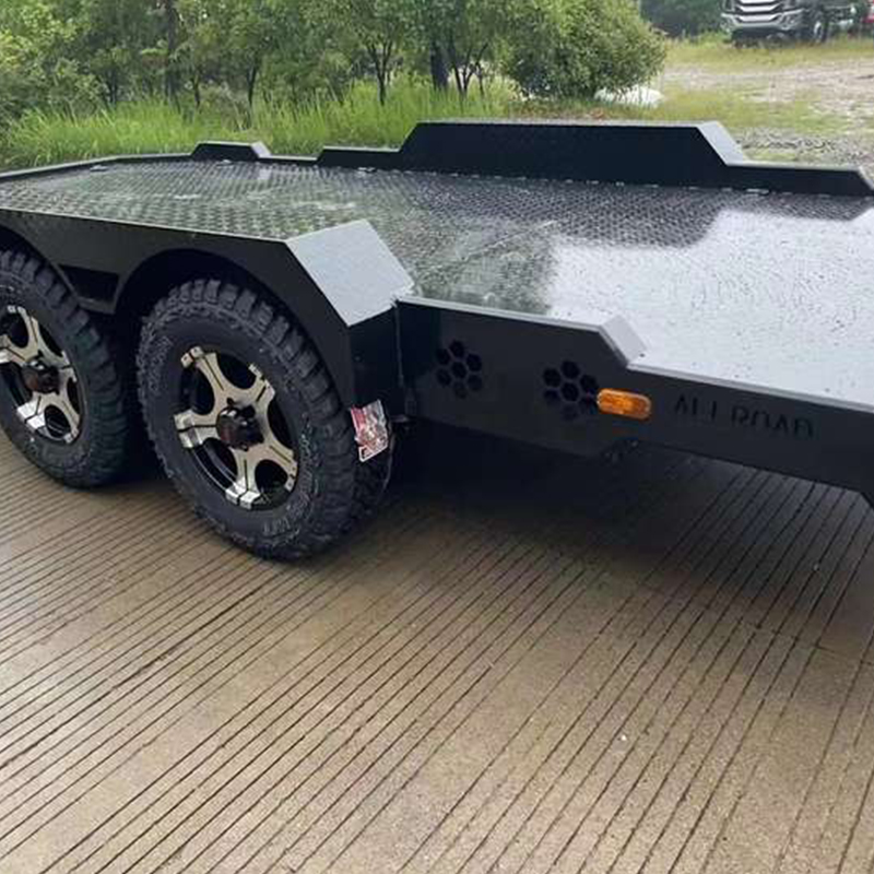 Double Axle Heavy Equipment Machinery Transport Utility Trailer