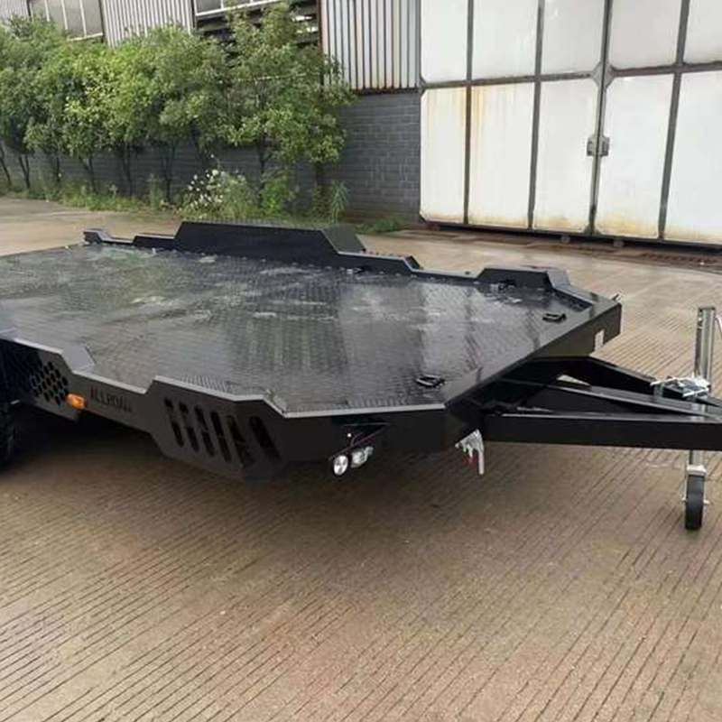 Double Axle Heavy Equipment Machinery Transport Utility Trailer