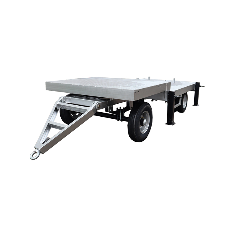 Galvanized Flatbed Container Semi Trailer