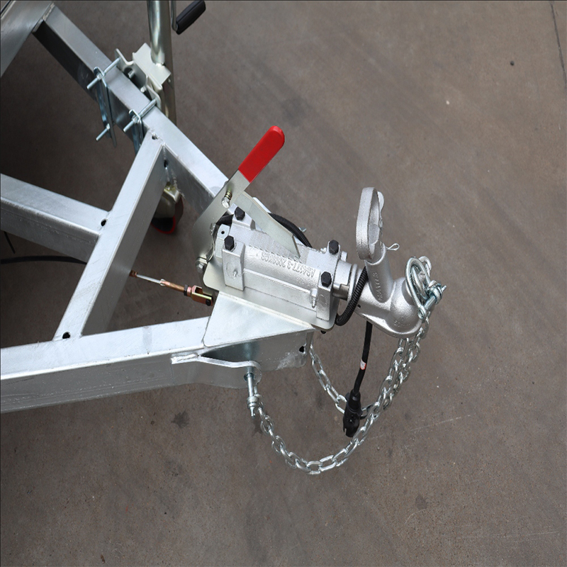 Large Capacity Silver Four Wheel Cage Trailer