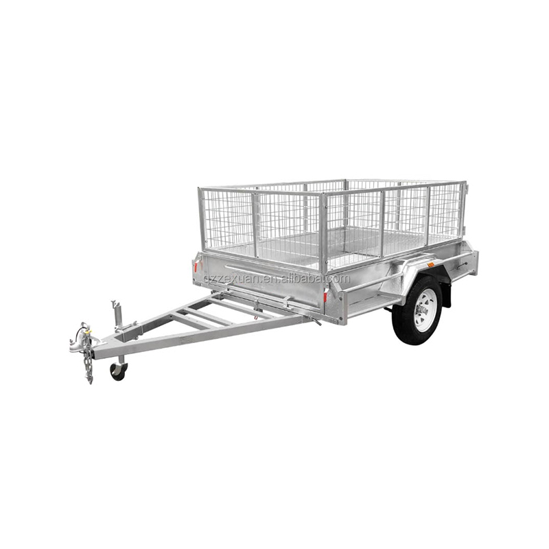 Double Axle Metal Cage Box Efficient Trailer