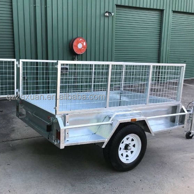 Double Axle Metal Cage Box Efficient Trailer