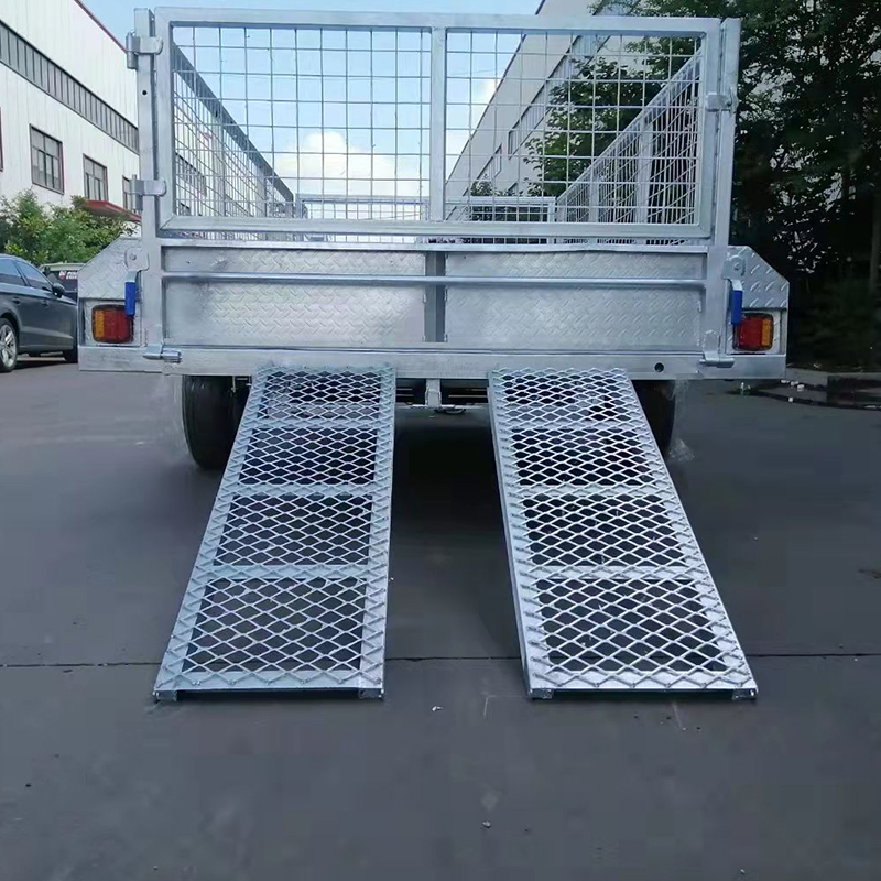 Double Axle Metal Cage Box Efficient Trailer