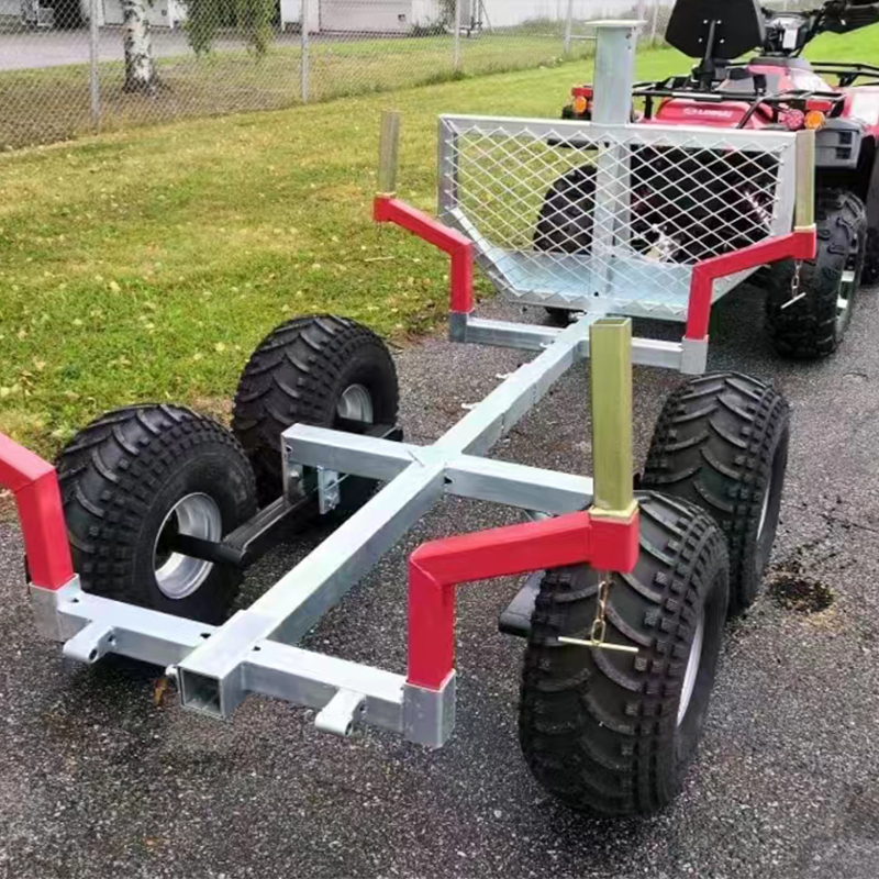 Tow-Behind Motorcycle ATV Garden Bike Trailer