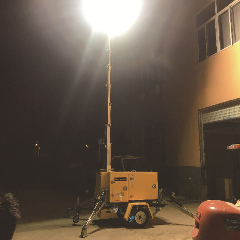 Industry Solar Powered Light Tower Mobile