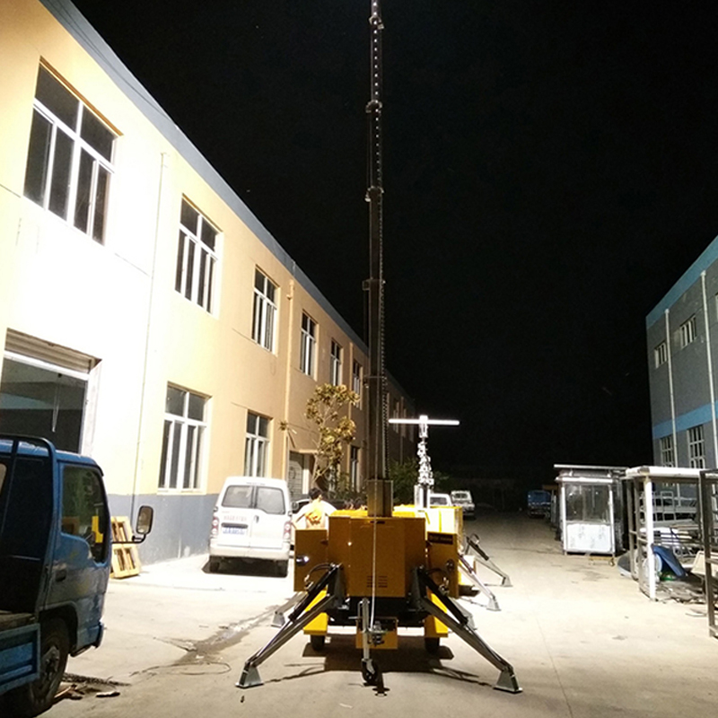 Industry Solar Powered Light Tower Mobile