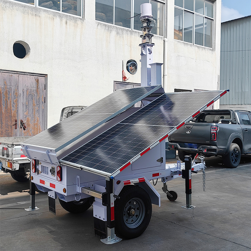 Camera CCTV Off-Grid System Mobile Solar Light Tower