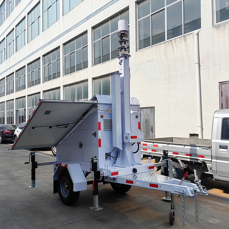 Camera CCTV Off-Grid System Mobile Solar Light Tower