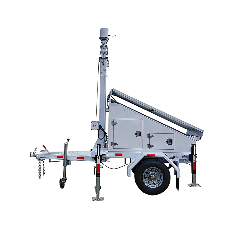 Solar Light High Mast Tower Three Axles Trailer