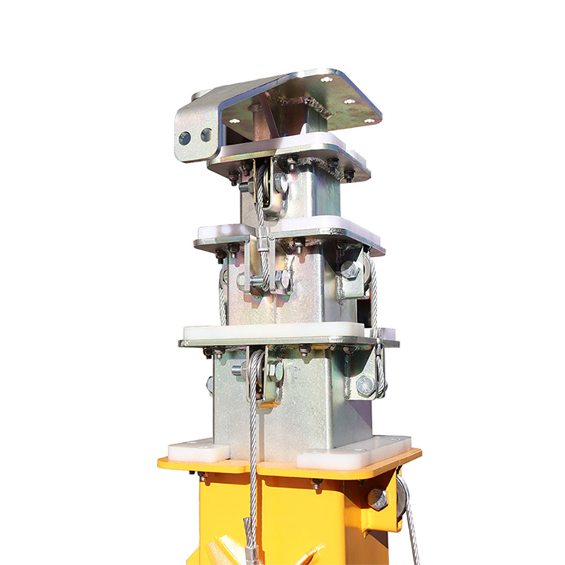 CCTV Surveillance Trailer Manual Lifting Telescopic Mast Pole