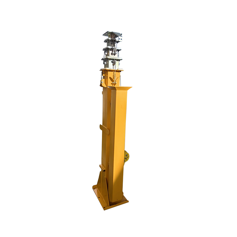 CCTV Surveillance Trailer Manual Lifting Telescopic Mast Pole
