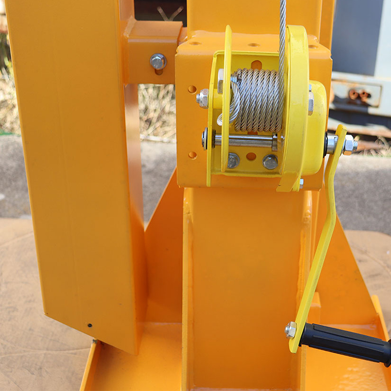 CCTV Surveillance Trailer Manual Lifting Telescopic Mast Pole