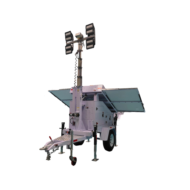 Cold White LED Solar Light Tower