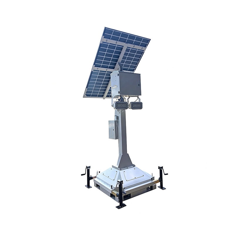 Lithium Battery Solar Light Tower for Parking Lot