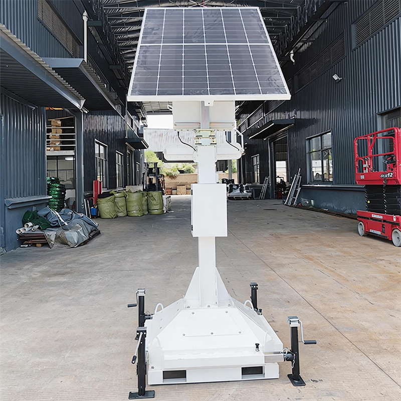 Lithium Battery Solar Light Tower for Parking Lot