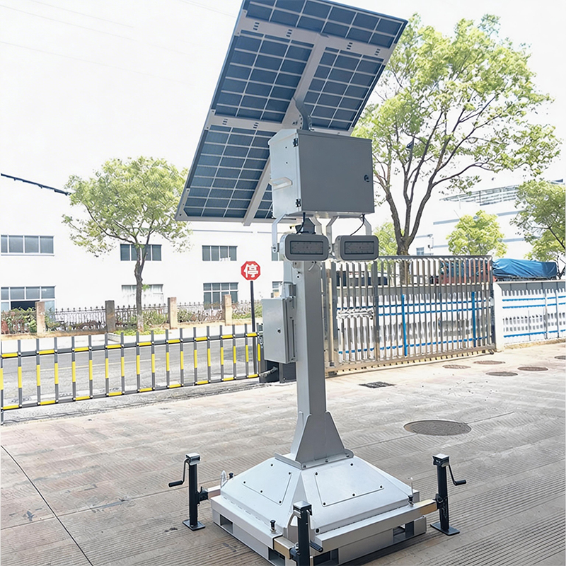 Lithium Battery Solar Light Tower for Parking Lot